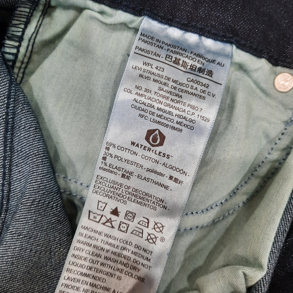 Levi's Midrise Bootcut Jeans Dark Indigo 28 6 NWT - Picture 7 of 7